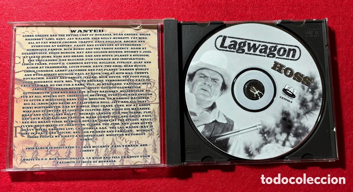 Aut&oacute;grafos antiguos de cantantes y m&uacute;sicos: LAGWAGON-Firmado Cd &ldquo;Hoss&rdquo; - Foto 5