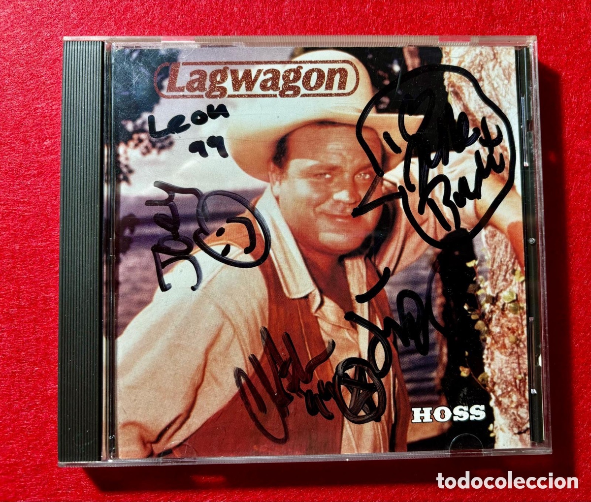 Aut&oacute;grafos antiguos de cantantes y m&uacute;sicos: LAGWAGON-Firmado Cd &ldquo;Hoss&rdquo; - Foto 1