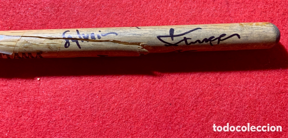 Aut&oacute;grafos antiguos de cantantes y m&uacute;sicos: Soilwork-Baqueta Firmada y Usada en 2008 - Foto 6