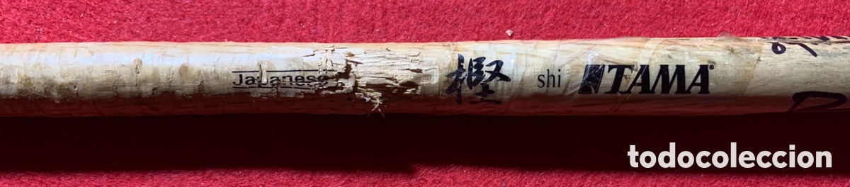 Aut&oacute;grafos antiguos de cantantes y m&uacute;sicos: Soilwork-Baqueta Firmada y Usada en 2008 - Foto 7