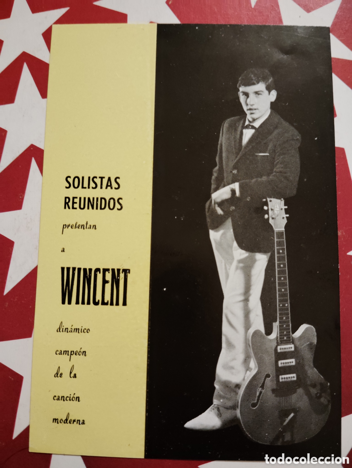 Aut&oacute;grafos antiguos de cantantes y m&uacute;sicos: WINCENT - AUTOGRAFO / FIRMA - Foto 1
