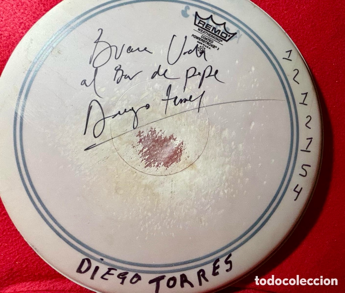 Aut&oacute;grafos antiguos de cantantes y m&uacute;sicos: Diego Torres-Firmado en 2012 - Foto 3
