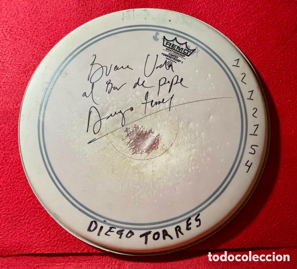 Aut&oacute;grafos antiguos de cantantes y m&uacute;sicos: Diego Torres-Firmado en 2012 - Foto 1