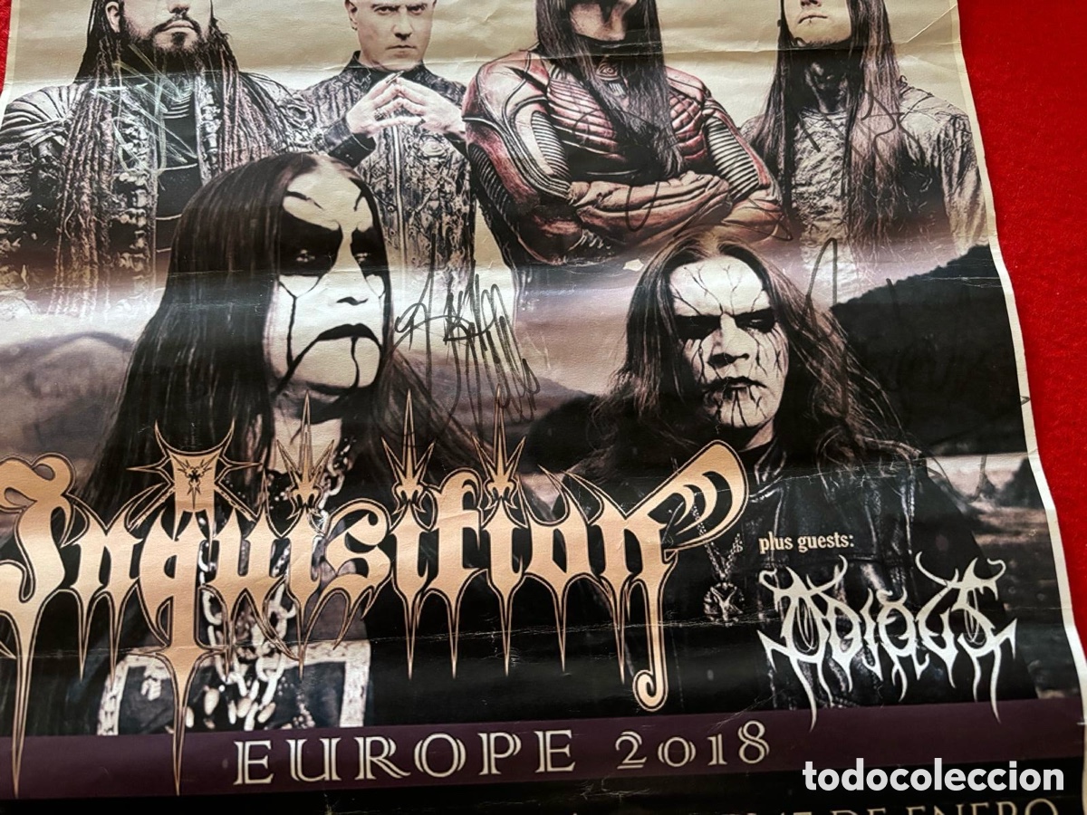 Aut&oacute;grafos antiguos de cantantes y m&uacute;sicos: SepticFlesh-Poster Firmado - Foto 2
