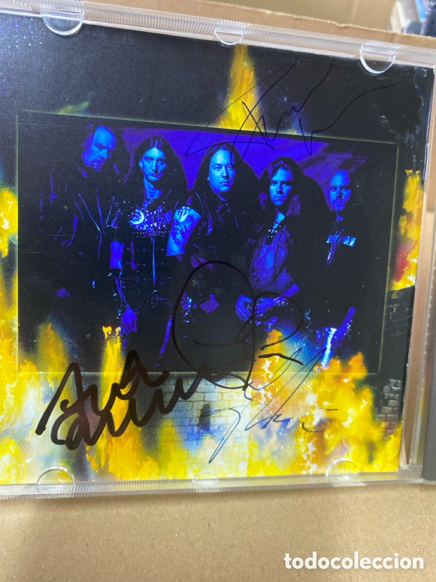Music Autographs: MEMORABILIA CD HammerFall - Renegade 2000 Nuclear Blast GERMANY firmado aut&oacute;grafos