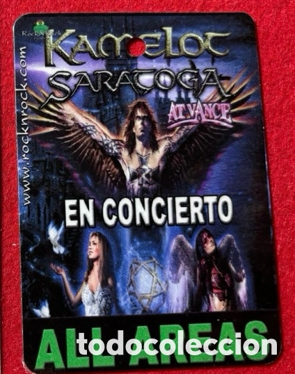 Aut&oacute;grafos antiguos de cantantes y m&uacute;sicos: Kamelot Poster Firmado en 2003 - Foto 3