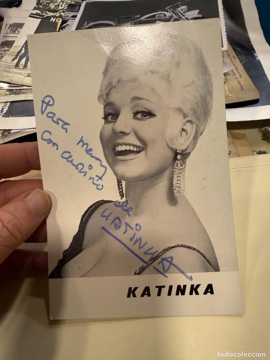 Aut&oacute;grafos antiguos de cantantes y m&uacute;sicos: Antiguo aut&oacute;grafo de katinka - Foto 1