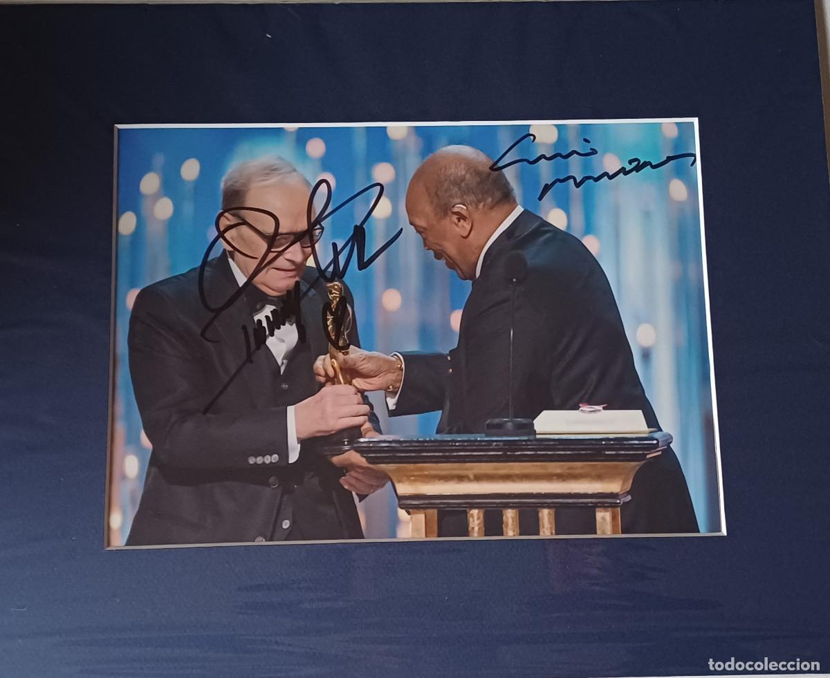Music Autographs: AUT&Oacute;GRAFOS ORIGINALES DE LOS COMPOSITORES ENNIO MORRICONE Y QUINCY JONES ( A&Ntilde;O 2015 )