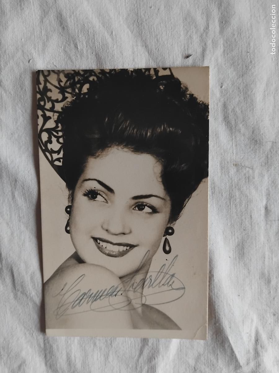 Aut&oacute;grafos de M&uacute;sica: CARMEN SEVILLA FOTO FIRMADA,