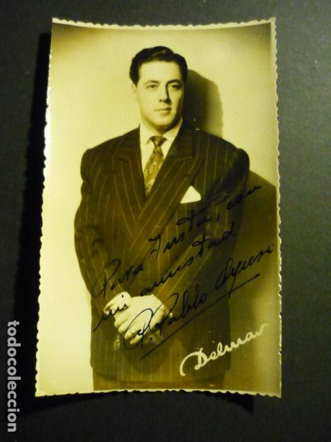 Autogramme von Musikern: PEDRO PABLO AYUSO CANTANTE FOTOGRAFIA CON FIRMA AUTOGRAFA 9 X 14 CM