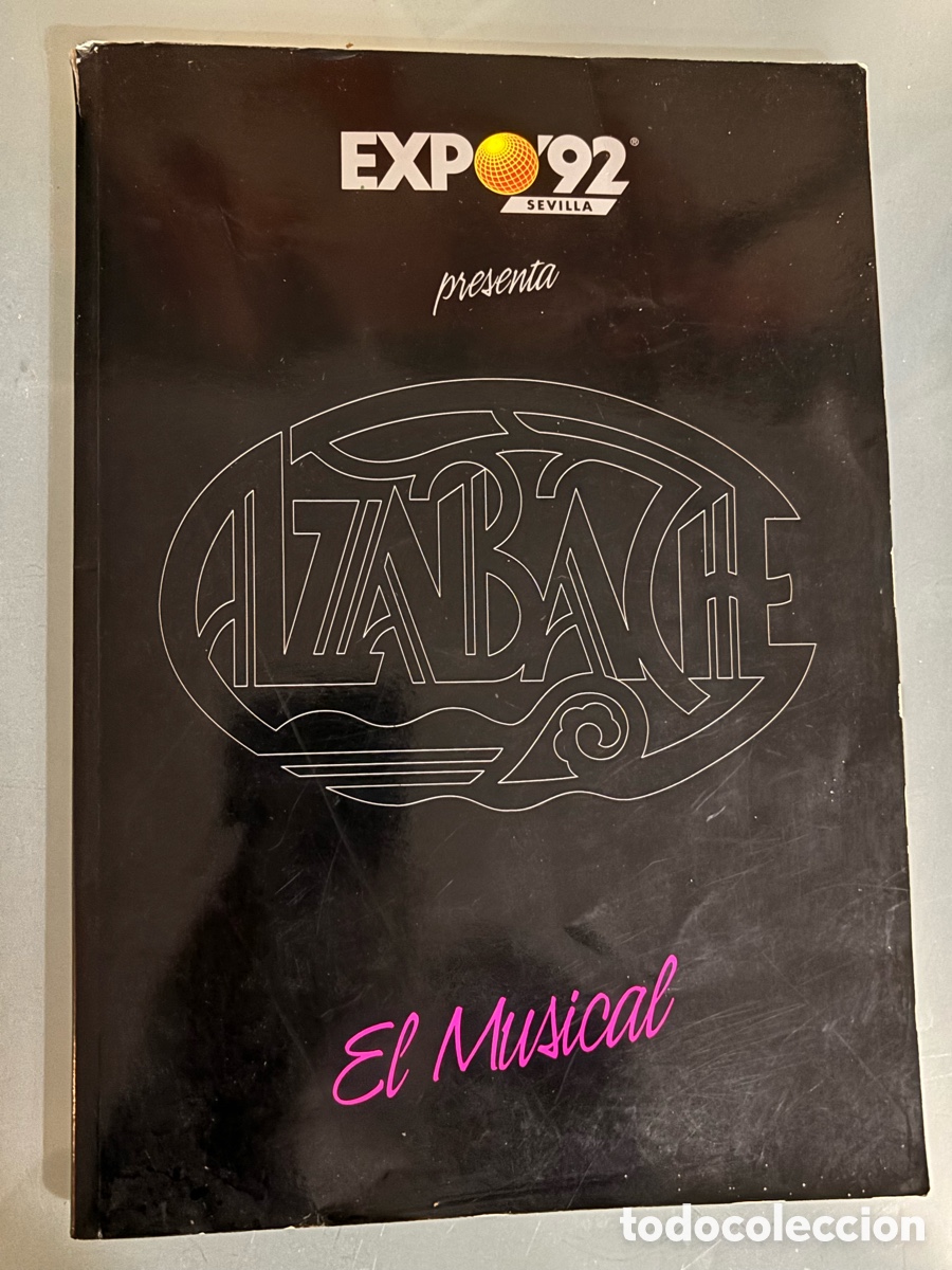 Aut&oacute;grafos Antiguos de Cantantes y M&uacute;sicos: Programa azabache el musical Expo 92 con aut&oacute;grafo de Roc&iacute;o jurado juanita reina y Mar&iacute;a vidal M