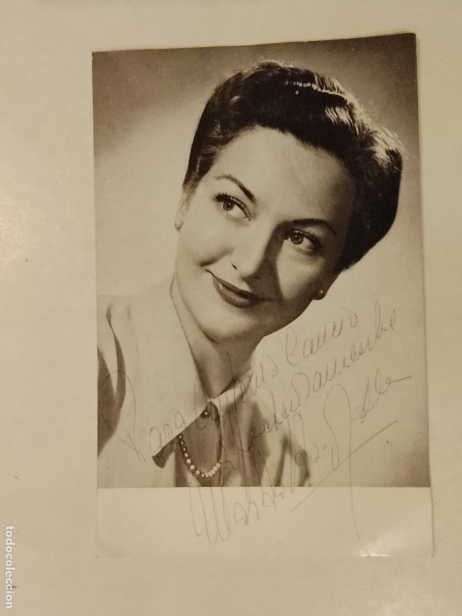 Aut&oacute;grafos Antiguos de Cantantes y M&uacute;sicos: MARTA SANTAOLALLA - AUTOGRAFO -VER FOTOS (K-15.225)