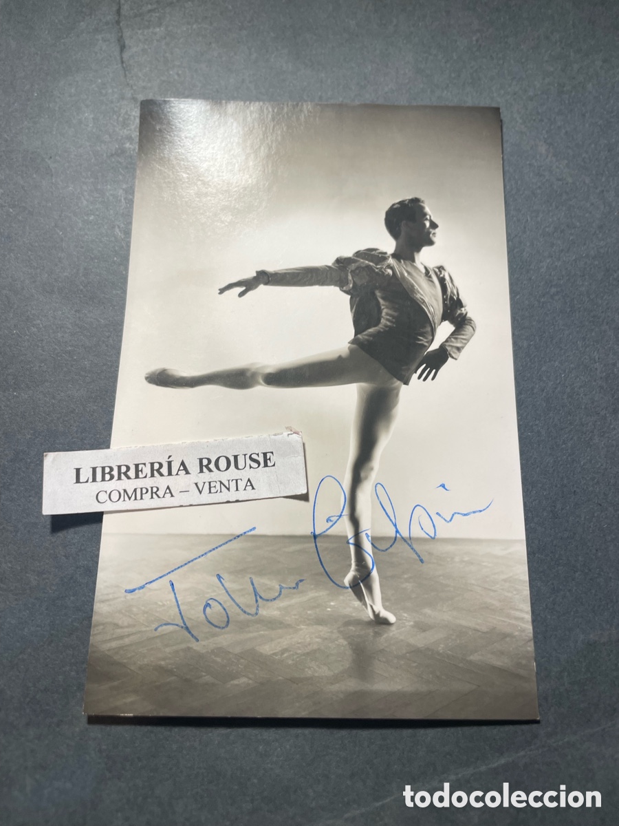 Aut&oacute;grafos Antiguos de Cantantes y M&uacute;sicos: ANTIGUA FOTOGRAFIA CON AUTOGRAFO ORIGINAL A TINTA - JOHN GILPIN 1930/1983 ACTOR Y AILARIN DE BALLET