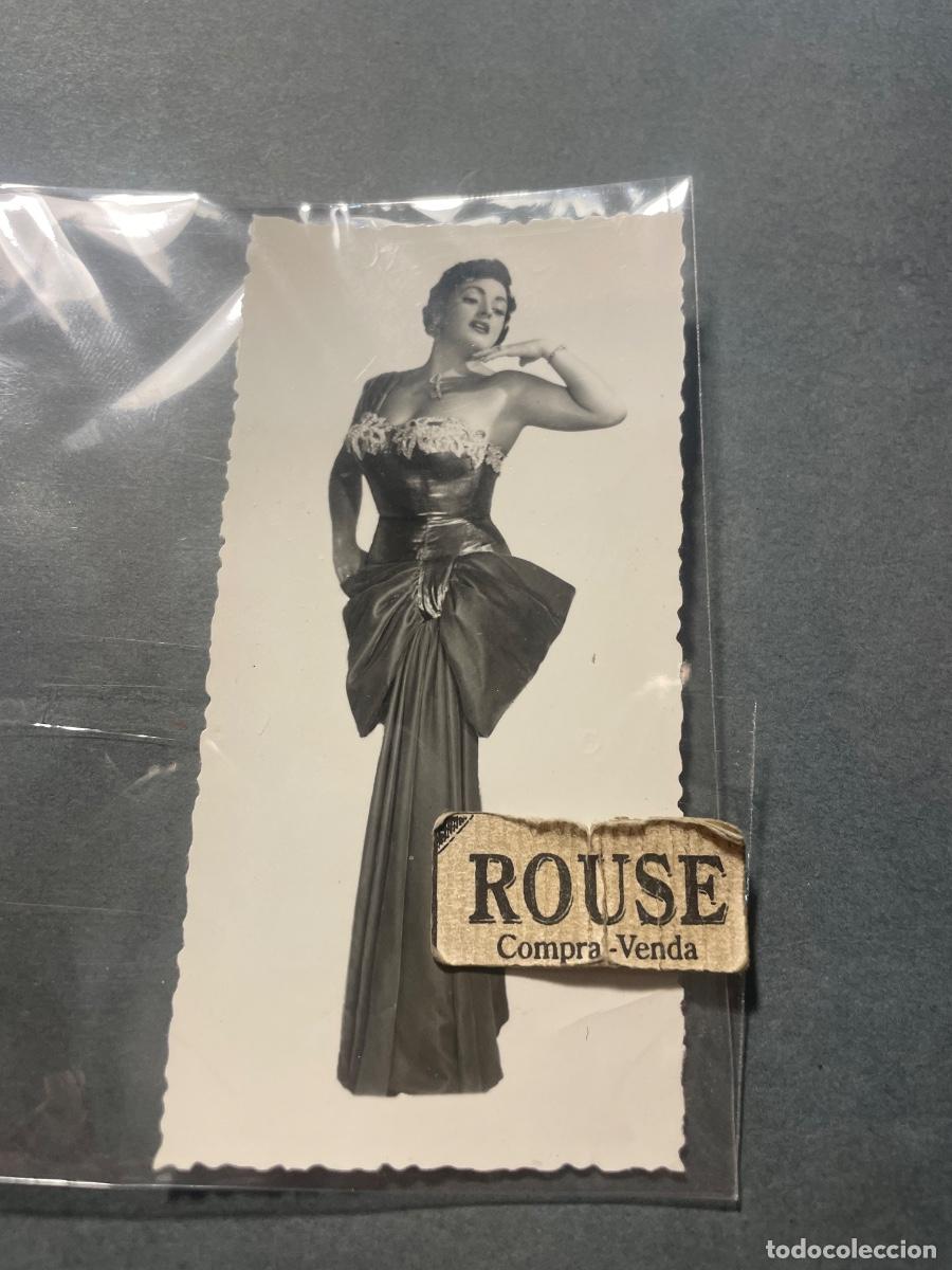 Aut&oacute;grafos Antiguos de Cantantes y M&uacute;sicos: AUTOGRAFOS - ANTIGUA FOTOGRAFIA CON DEDICATORIA AUTOGRAFA - VEDETTE EUGENIA ROES 1956