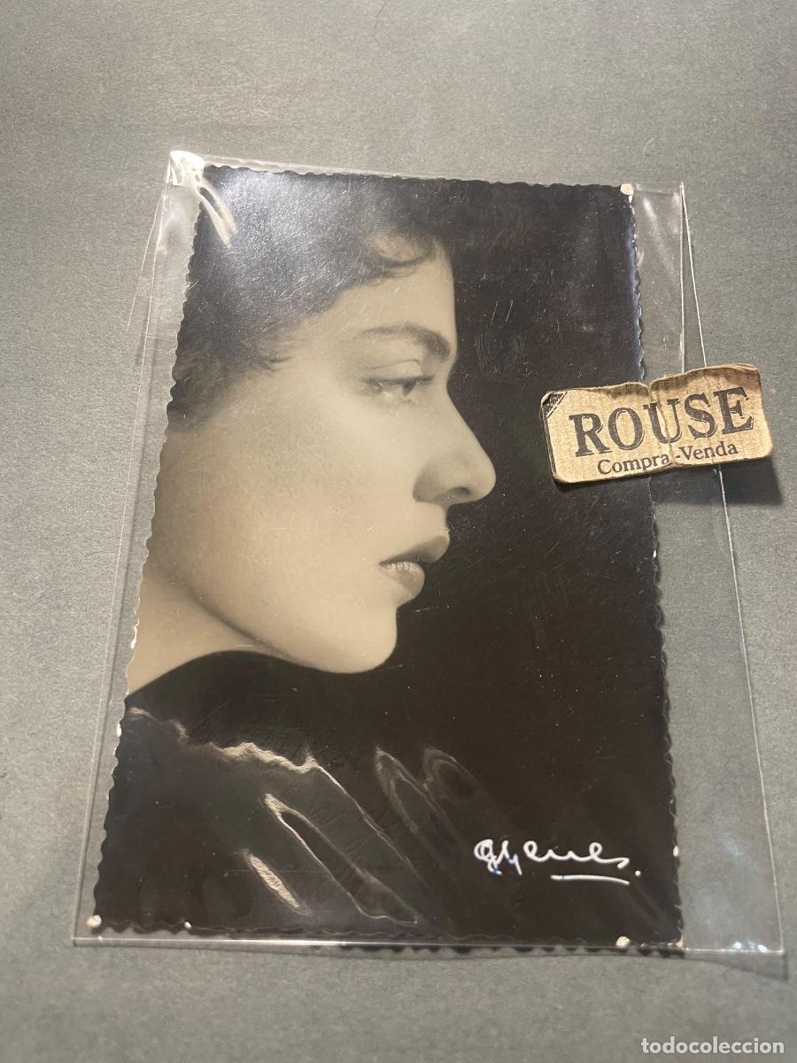 Autogramme von Musikern: AUTOGRAFOS - ANTIGUA FOTOGRAFIA CON DEDICATORIA AUTOGRAFA A TINTA - ACTRIZ AMANTIS COLDE.... ?????