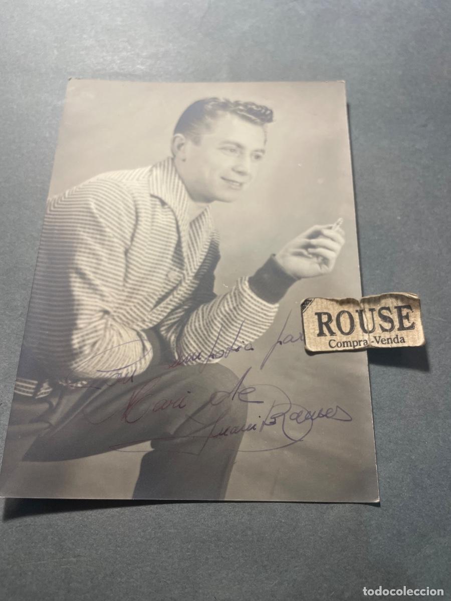 Aut&oacute;grafos Antiguos de Cantantes y M&uacute;sicos: AUTOGRAFOS - ANTIGUA FOTOGRAFIA CON DEDICATORIA AUTOGRAFA A TINTA - ACTOR JUANITO RAMOS