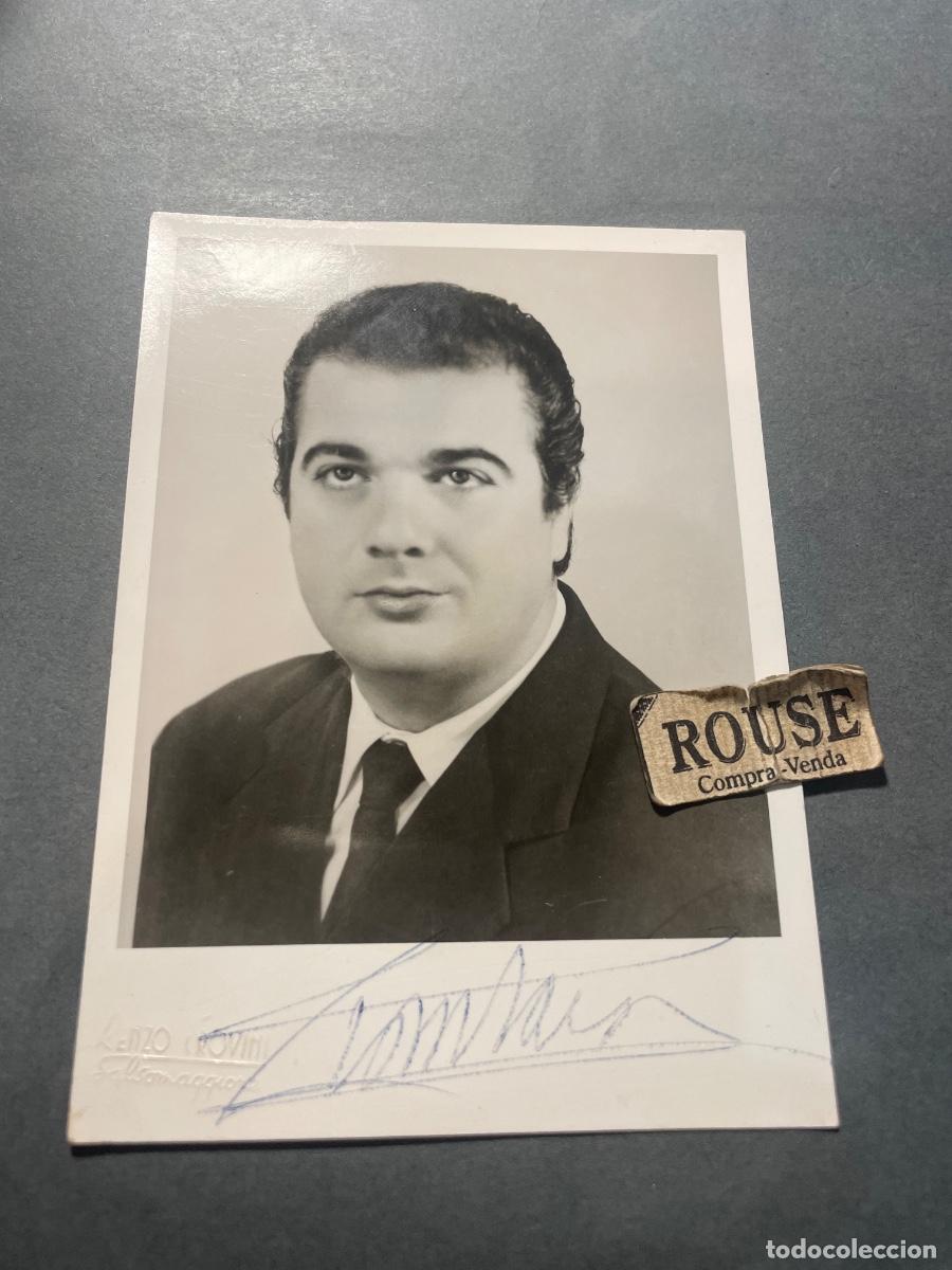 Aut&oacute;grafos Antiguos de Cantantes y M&uacute;sicos: AUTOGRAFOS - ANTIGUA FOTOGRAFIA CON DEDICATORIA AUTOGRAFA A TINTA TENOR ITALIANO GIANI IAIA -