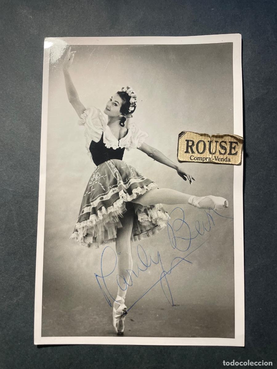 Aut&oacute;grafos Antiguos de Cantantes y M&uacute;sicos: AUTOGRAFOS - ANTIGUA FOTOGRAFIA CON AUTOGRAFO ORIGINAL A TINTA - BAILARINA MARILYN BURR 18X12 CM.