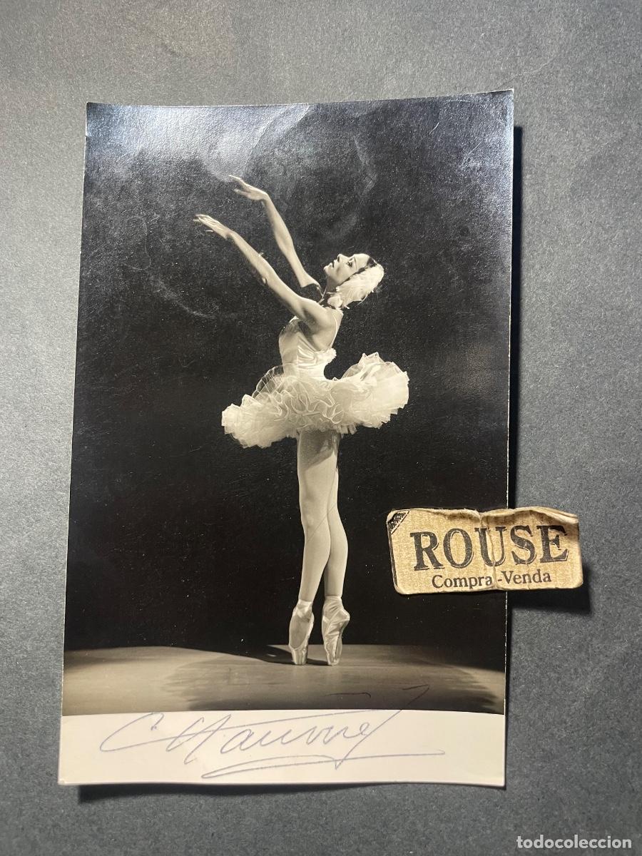 Aut&oacute;grafos Antiguos de Cantantes y M&uacute;sicos: AUTOGRAFOS ANTIGUA FOTOGRAFIA CON AUTOGRAFO ORIGINAL A TINTA BAILARINA YVETTE CHAUVIR&Eacute; 1917-2016