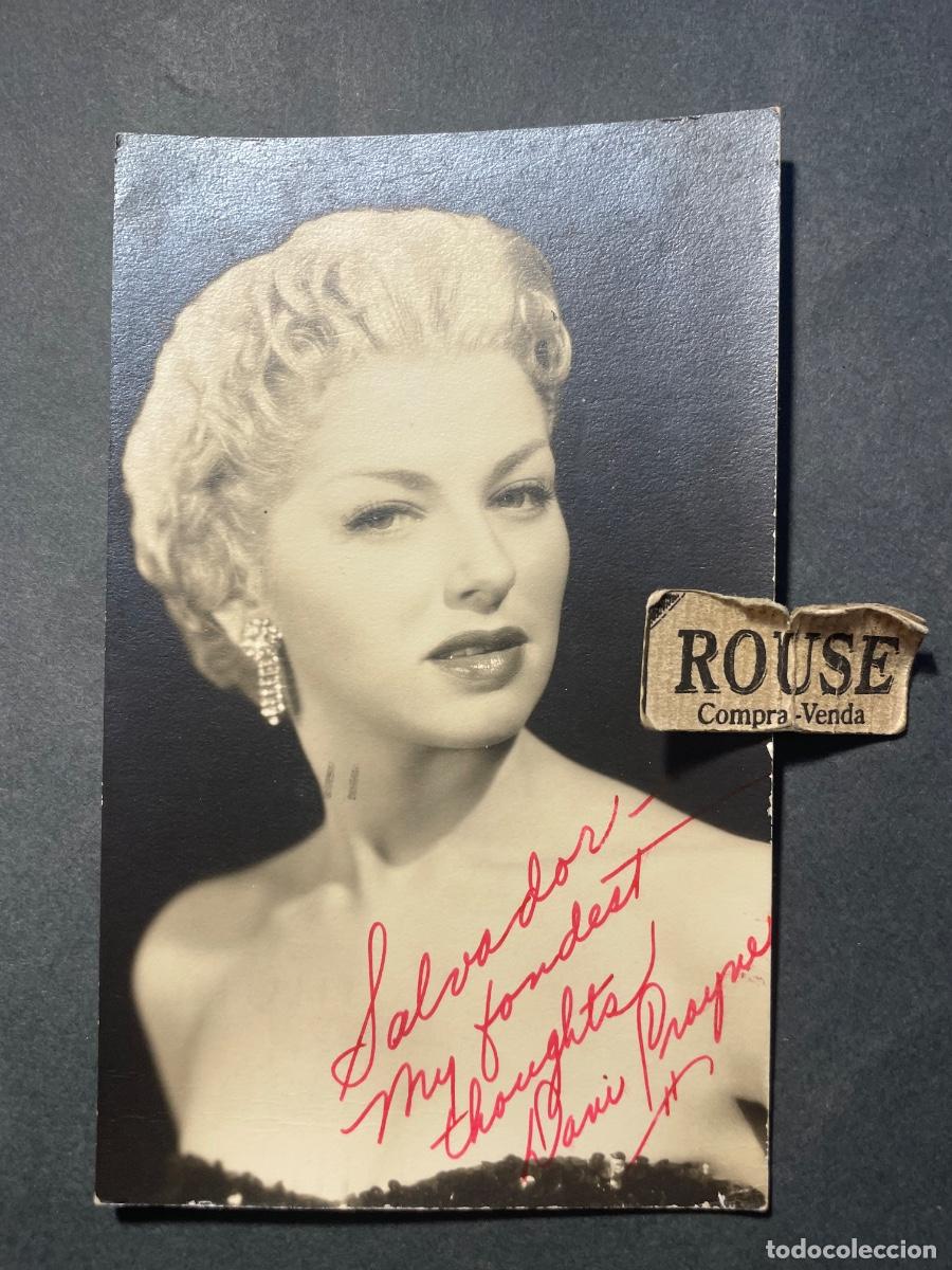 Aut&oacute;grafos Antiguos de Cantantes y M&uacute;sicos: AUTOGRAFOS ANTIGUA FOTOGRAFIA CON DEDICATORIA ORIGINAL A TINTA ACTRIZ DANI CRAYNE DESDE LOS ANGELES