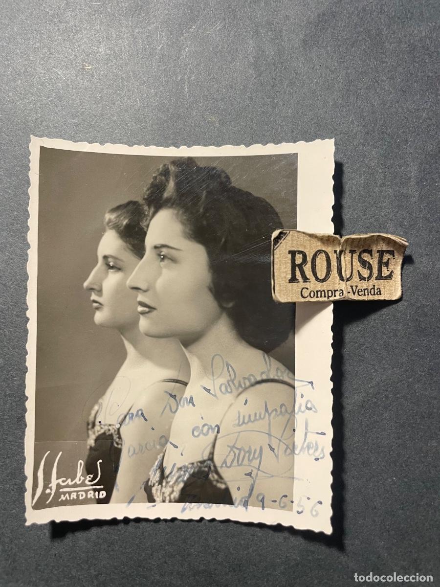 Aut&oacute;grafos Antiguos de Cantantes y M&uacute;sicos: AUTOGRAFOS ANTIGUA FOTOGRAFIA CON DEDICATORIA ORIGINAL A TINTA ARTISTA MARY DORY SICTERS 1956