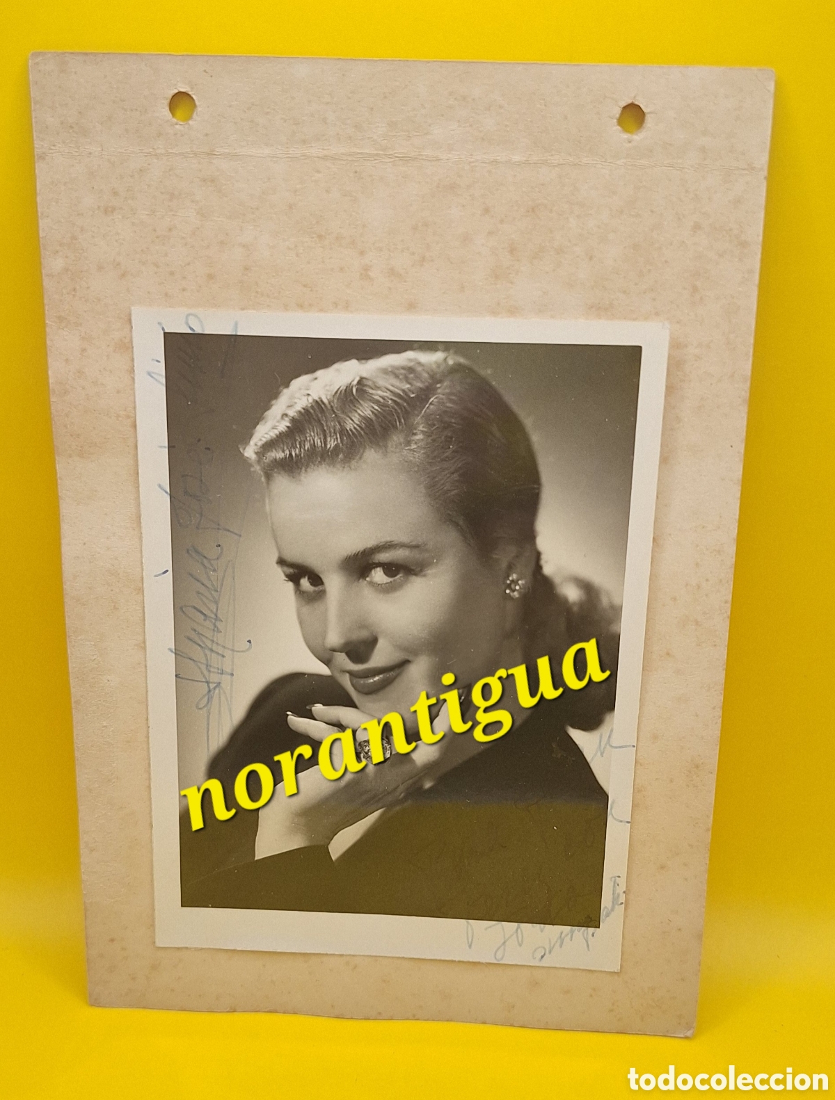 Autographes de Musique : Fotograf&iacute;a Firmada Mar&iacute;a Jos&eacute; Sim&oacute; - Cantante - Actriz -