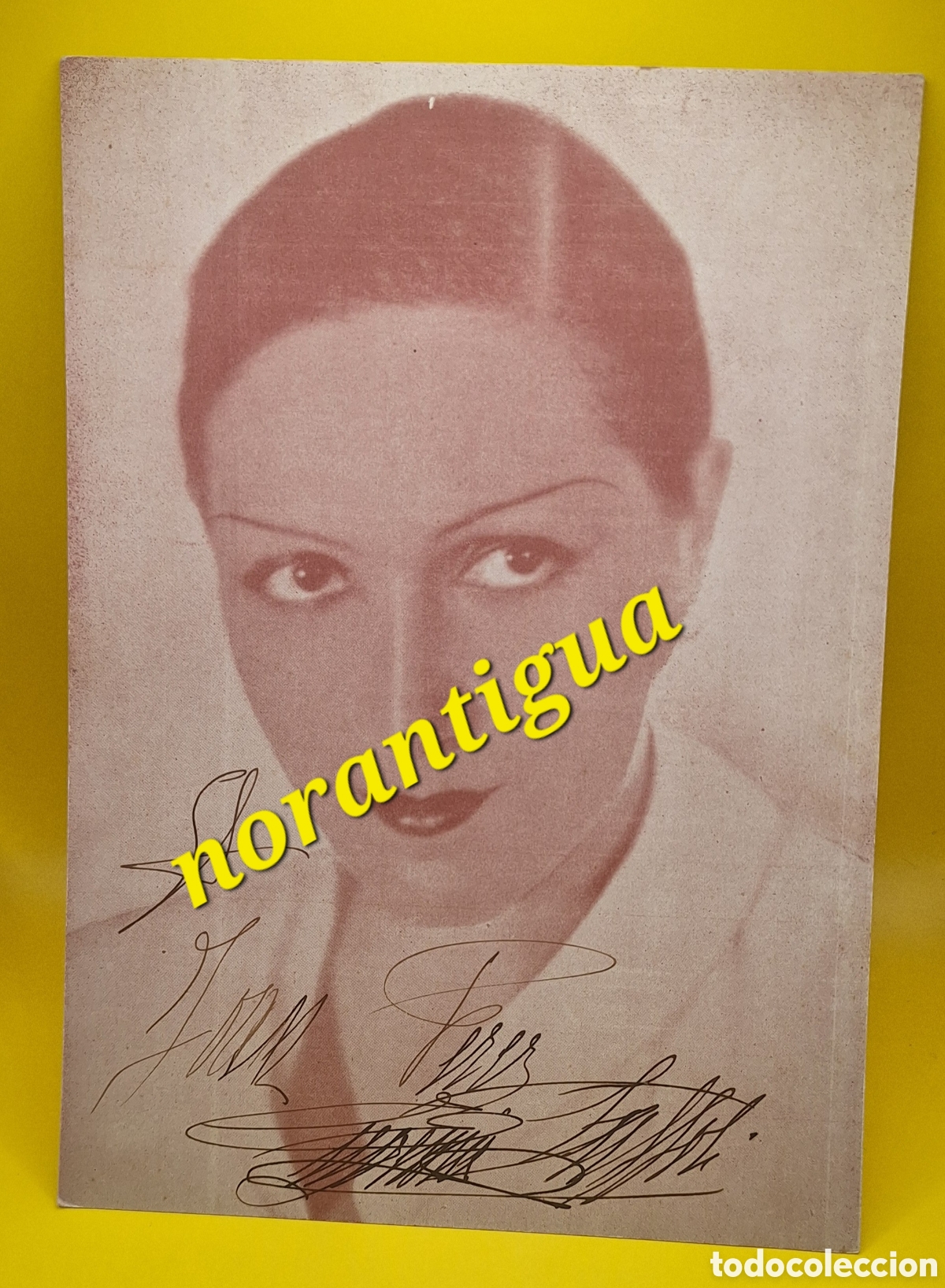 Autographes de Musique : Fotograf&iacute;a Firmada por la Actriz y Soprano Eugenia Zuffoli -