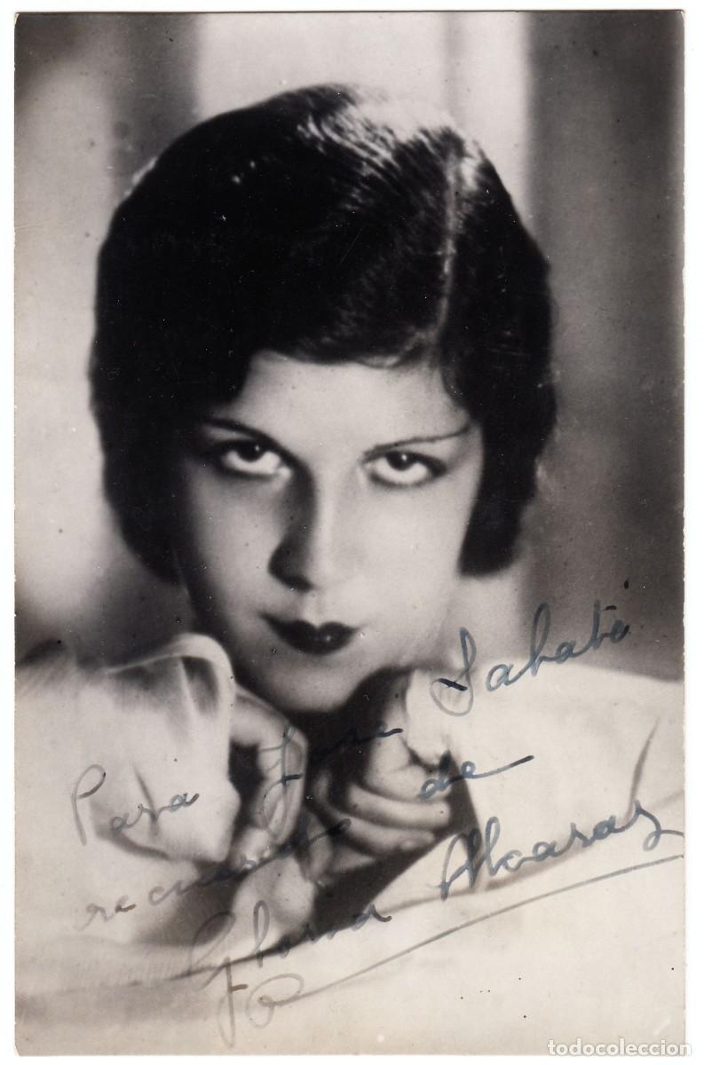 Aut&oacute;grafos Antiguos de Cantantes y M&uacute;sicos: Gloria Alcaraz [&iquest;Foto Wilenski Buenos Aires?] Aut&oacute;grafo Tiple Soprano Zarzuela Opereta Teatro