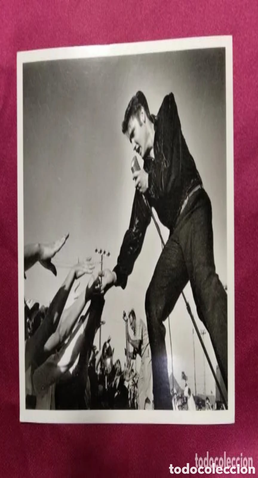 Aut&oacute;grafos Antiguos de Cantantes y M&uacute;sicos: Tarjeta Postal Firmada por Elvis Presley a una fan en 1958
