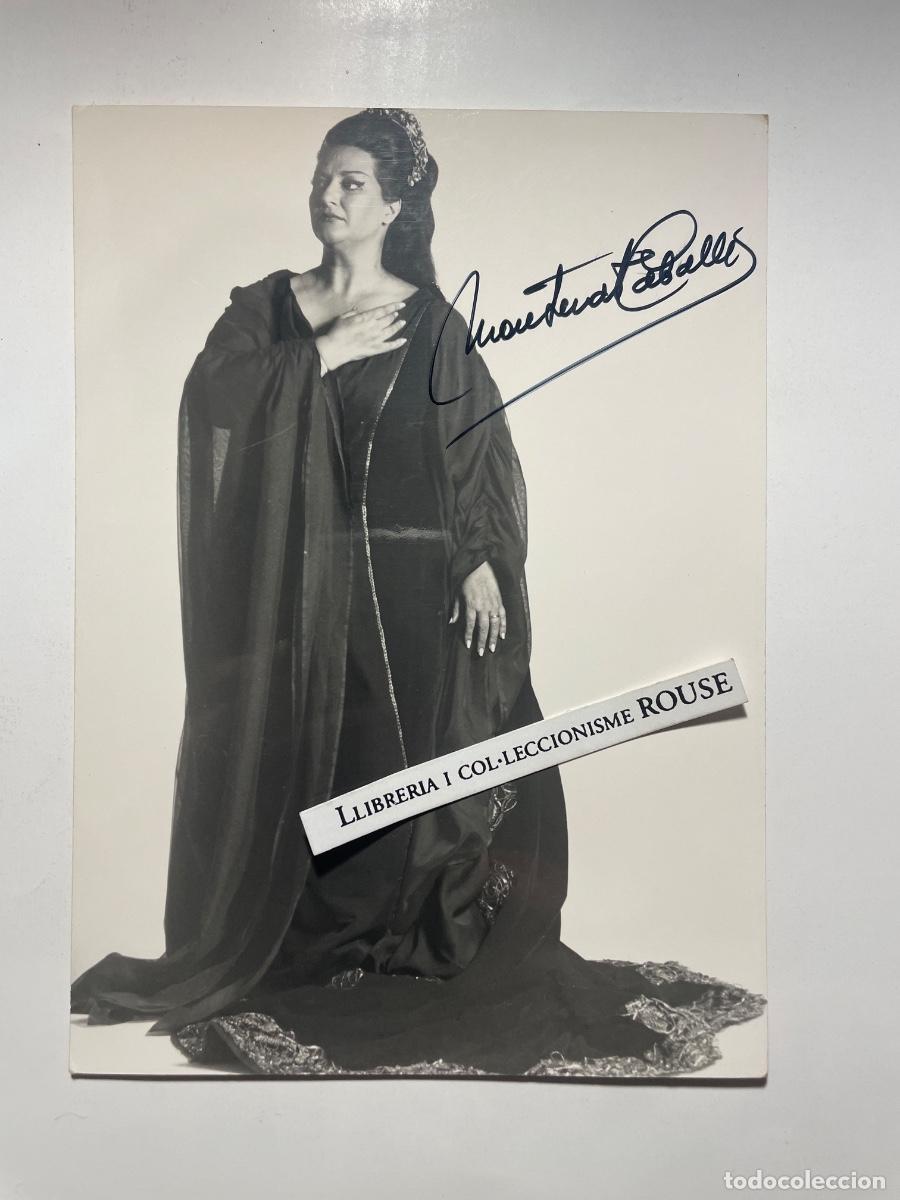Aut&oacute;grafos Antiguos de Cantantes y M&uacute;sicos: AUTOGRAFOS - OPERA , MONTSERRAT CABALL&Eacute; ANTIGUA FOTOGRAFIA CON FIRMA AUTOGRAFA ORIGINAL A TINTA
