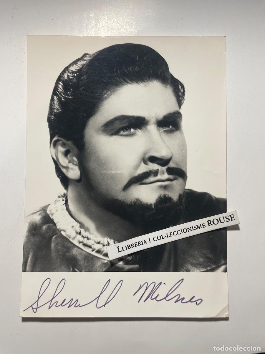 Aut&oacute;grafos Antiguos de Cantantes y M&uacute;sicos: AUTOGRAFOS - OPERA , SHERRILL MILNES ANTIGUA FOTOGRAFIA CON FIRMA AUTOGRAFA ORIGINAL A TINTA