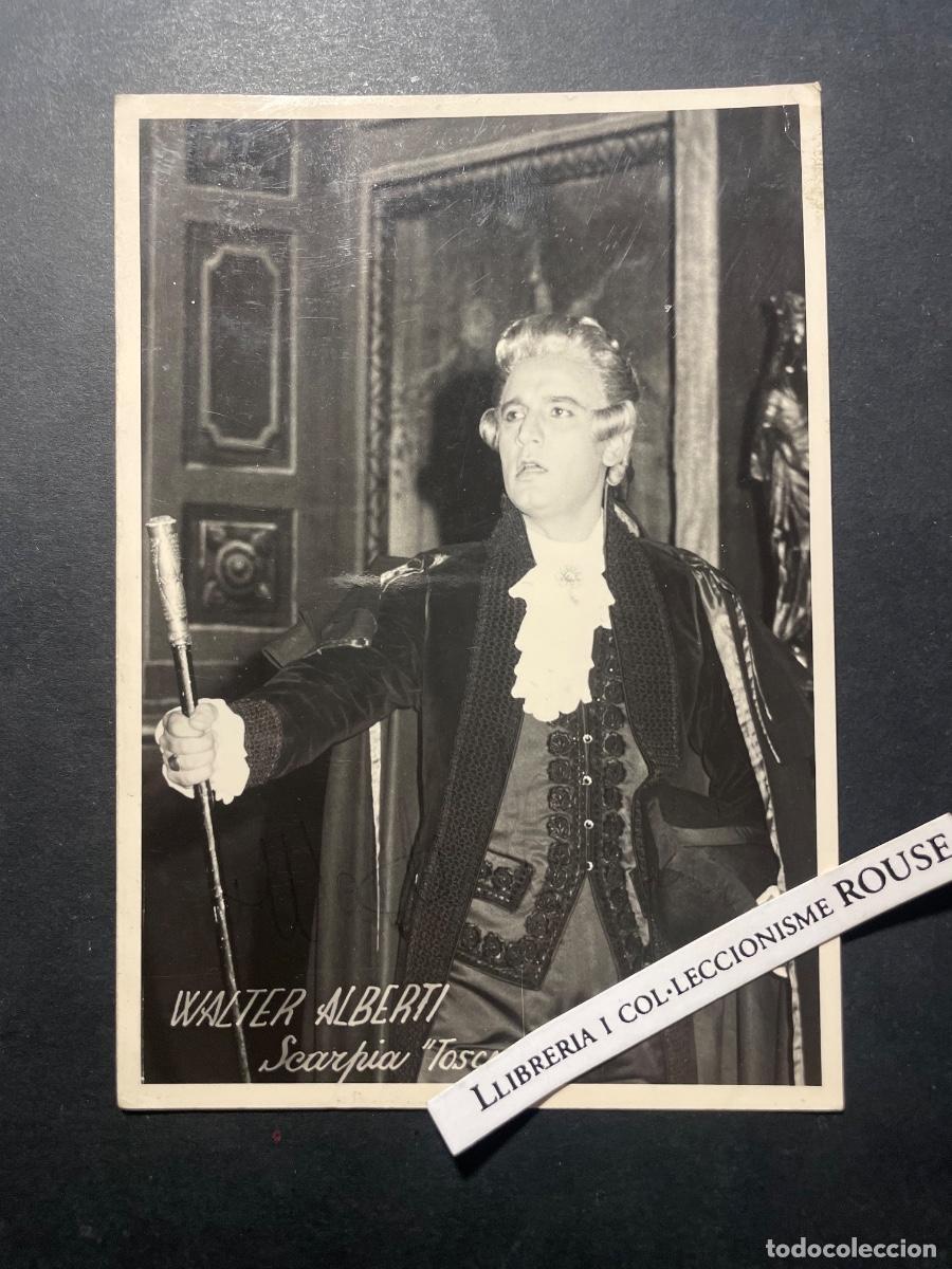 Aut&oacute;grafos Antiguos de Cantantes y M&uacute;sicos: AUTOGRAFOS - MUSICA / OPERA - ANTIGUA FOTOGRAFIA WALTER ALBERTI FIRMA AUTOGRAFA EN TINTA LA BOHEME