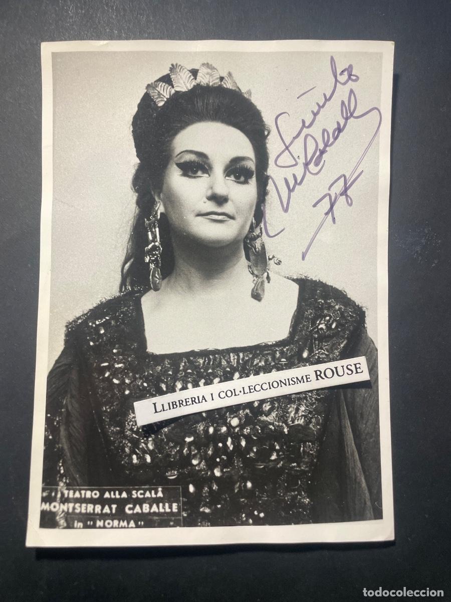 Aut&oacute;grafos Antiguos de Cantantes y M&uacute;sicos: AUTOGRAFOS /OPERA - ANTIGUA FOTOGRAFIA CON FIRMA AUTOGRAFA A TINTA - MONTSERRAT CABALL&Eacute; EN MEDEA