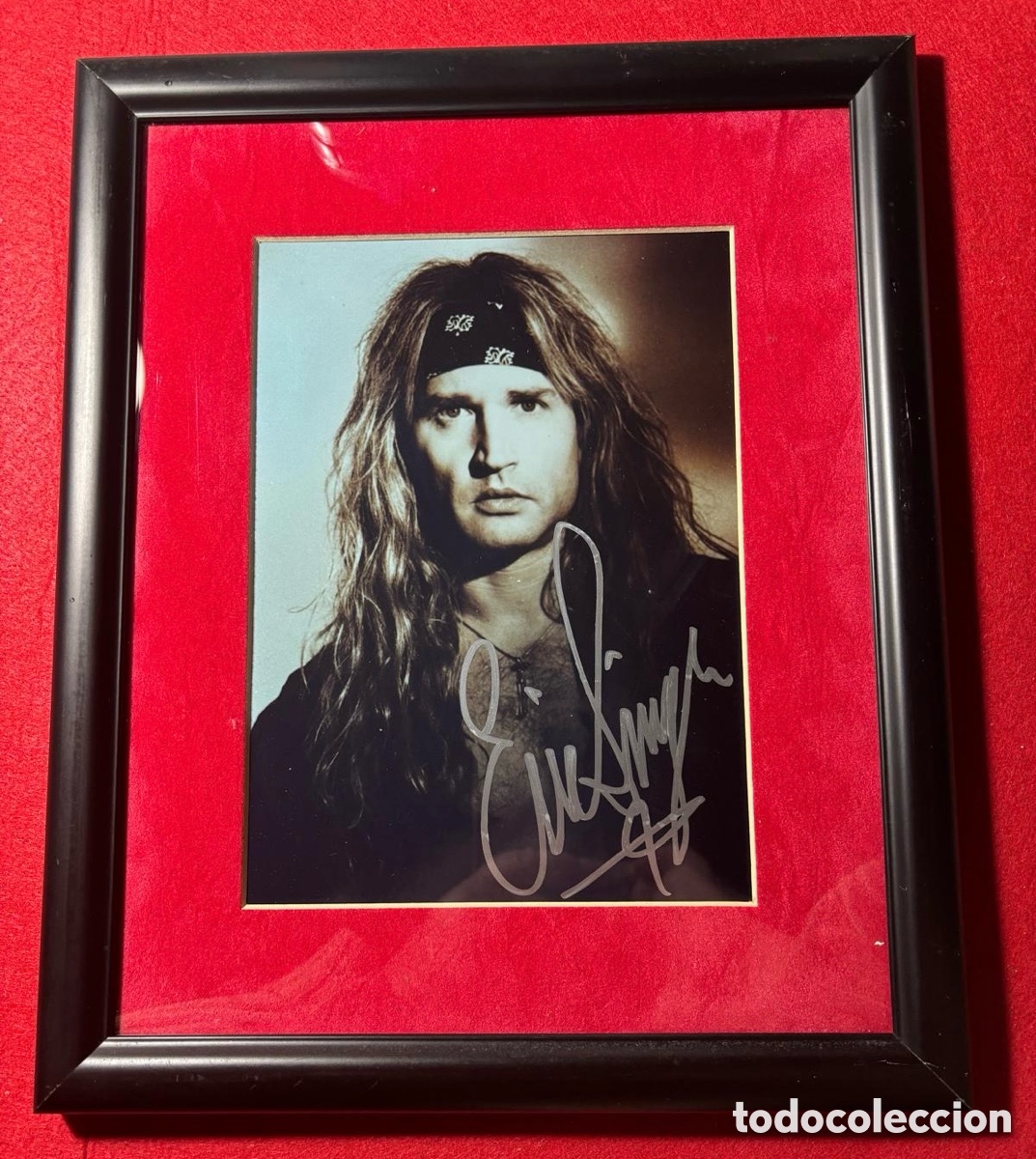 Aut&oacute;grafos Antiguos de Cantantes y M&uacute;sicos: Eric Singer (Kiss) - Fotograf&iacute;a Firmada en 2005