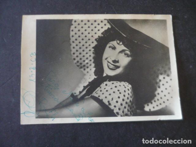 Music Autographs: RUTH MOLY CANTANTE ANTIGUA FOTOGRAFIA CON FIRMA AUTOGRAFO 9 X 12,5 CM