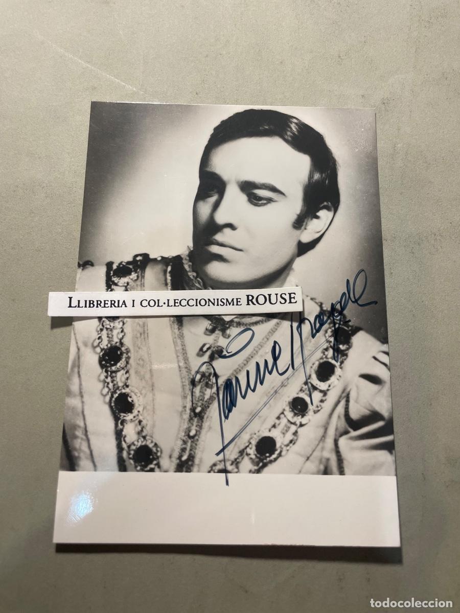 Aut&oacute;grafos Antiguos de Cantantes y M&uacute;sicos: ANTIGUA FOTOGRAFIA CON AUTOGRAFO ORIGINAL A TINTA - JAIME ARAGALL EN FAUST 16-12-73