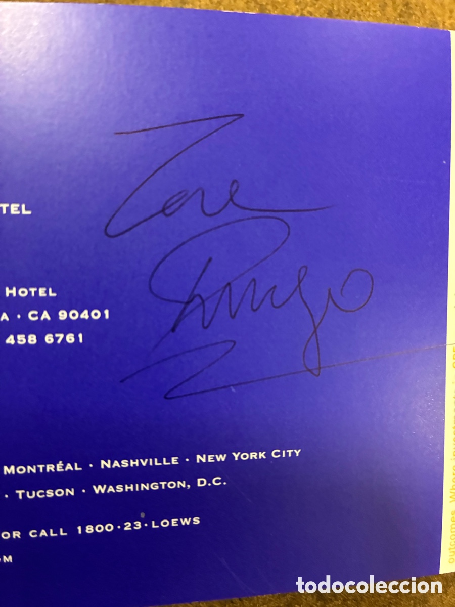 Autographes de Musique : The Beatles/Ringo starr flyer firmado + single all together now edici&oacute;n espa&ntilde;ola