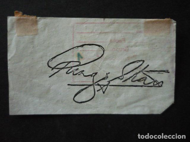 Aut&oacute;grafos Antiguos de Cantantes y M&uacute;sicos: RINGO STARR CANTANTE BEATLES FIRMA AUTOGRAFA COPIA PARA PUBLICACION REVISTA MUSICAL A&Ntilde;OS 60 10X 6 CM