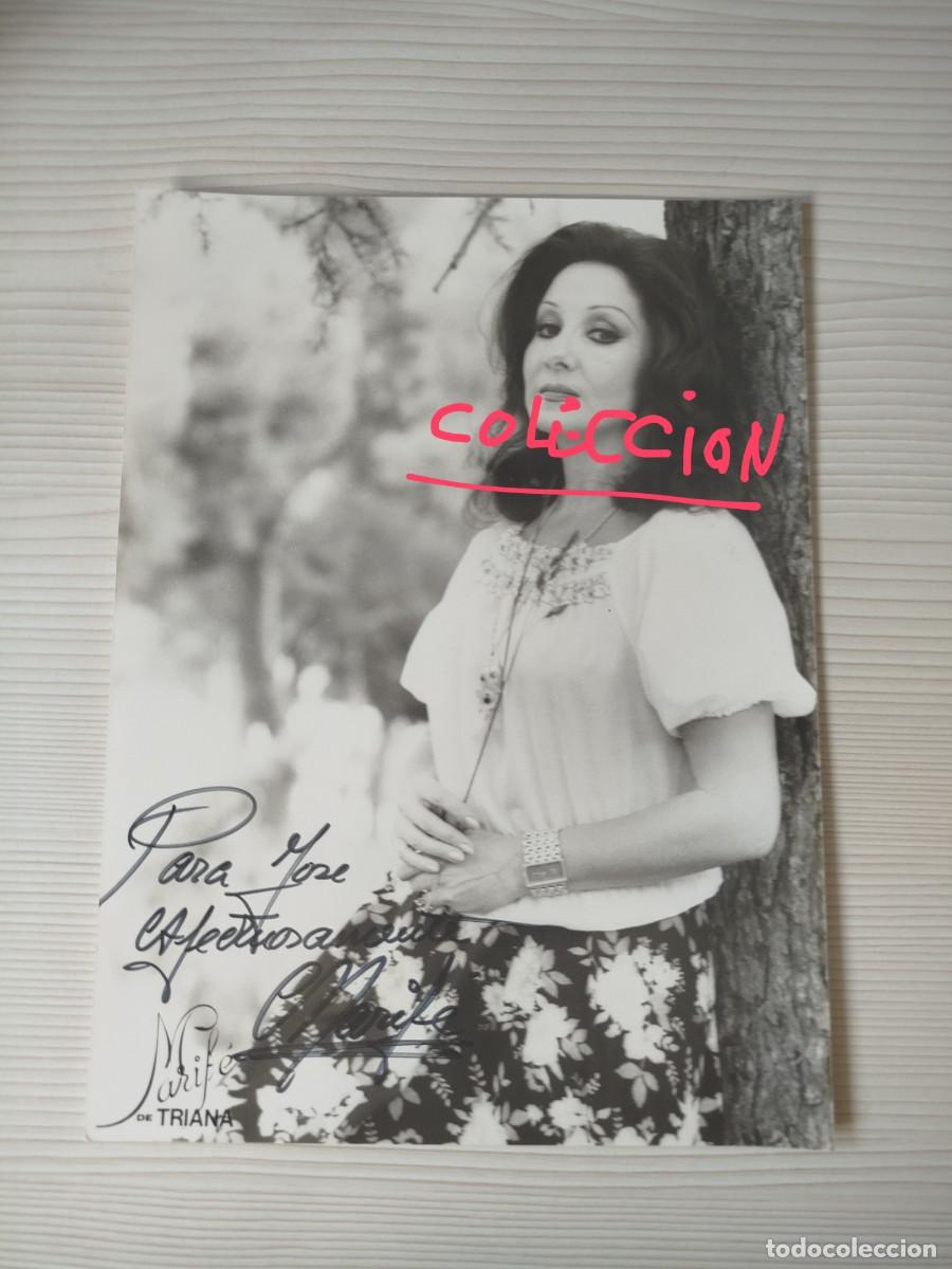 Aut&oacute;grafos Antiguos de Cantantes y M&uacute;sicos: MARIF&Eacute; DE TRIANA,FOTO DE LA ARTISTA FIRMADA Y DEDICADA