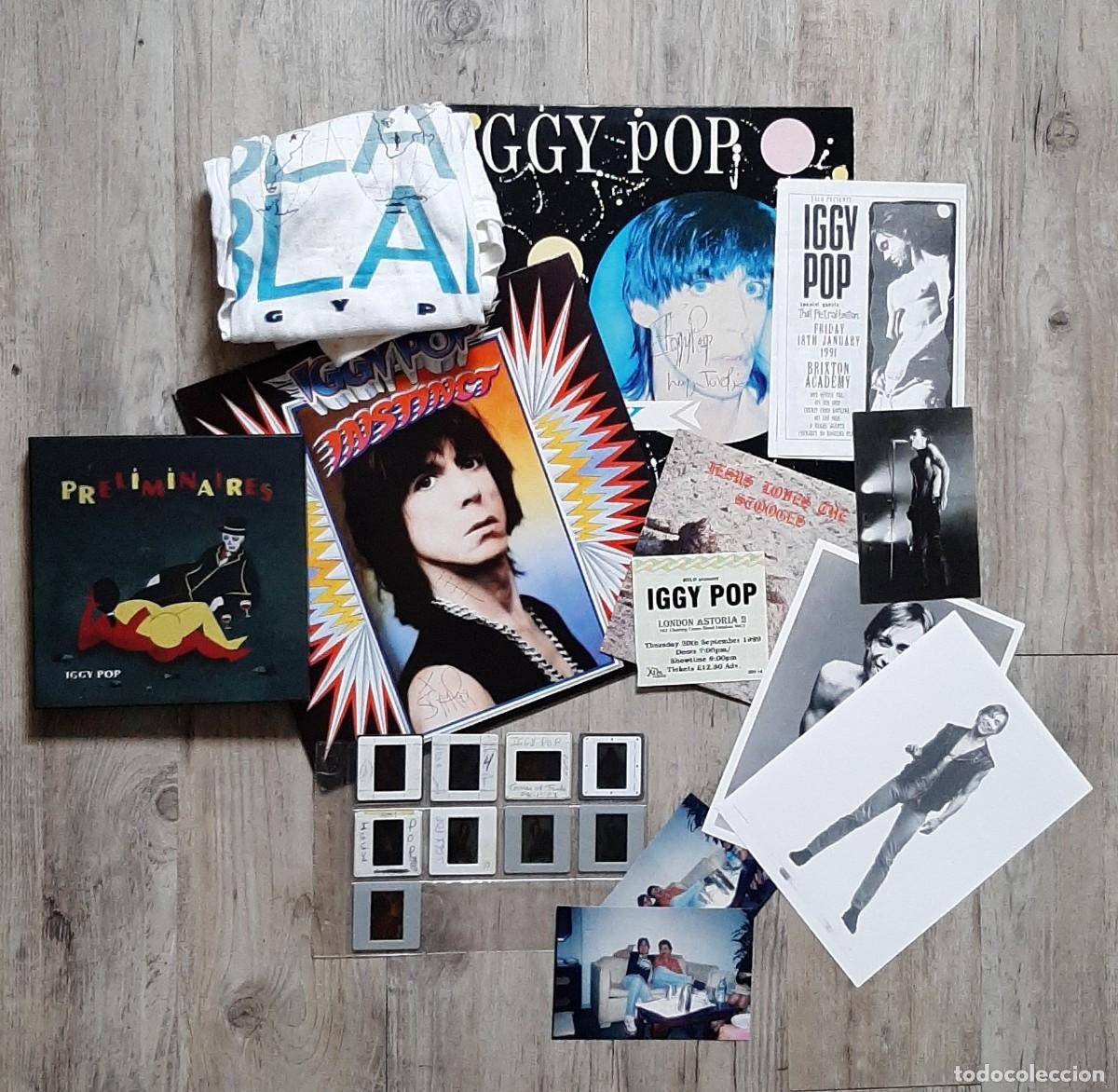 Aut&oacute;grafos de M&uacute;sica: IGGY POP &ndash; &lsquo;&rsquo;2LP FIRMADOS / 7&rsquo;&rsquo; / FOTOS / TICKET / BOXSET / CAMISETA ... &rsquo;&rsquo; - COLLECTOR&rsquo;S PACK
