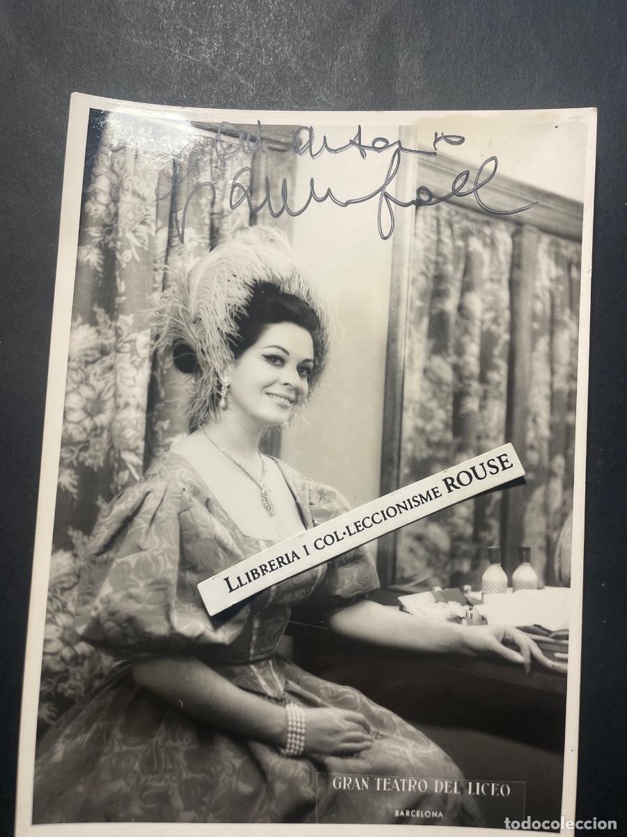 Aut&oacute;grafos Antiguos de Cantantes y M&uacute;sicos: ANTIGUA FOTOGRAFIA ARTISTA OPERA CON DEDICATORIA AUTOGRAFA ORIGINAL A TINTA , A DESCIFRAR ARTISTA
