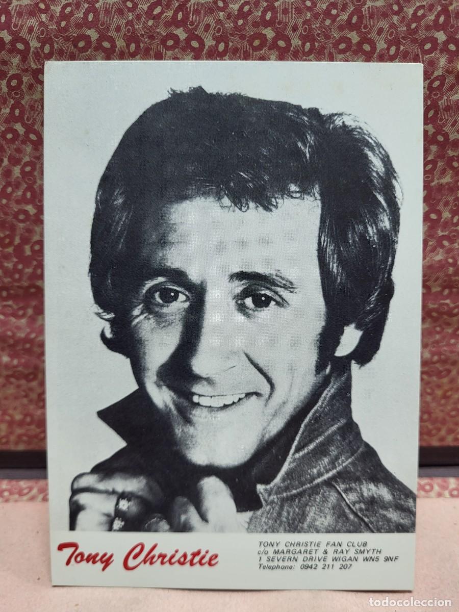 Aut&oacute;grafos Antiguos de Cantantes y M&uacute;sicos: TARJETA CANTANTE TONY CHRISTIE MUSICA AUTOGRAFO