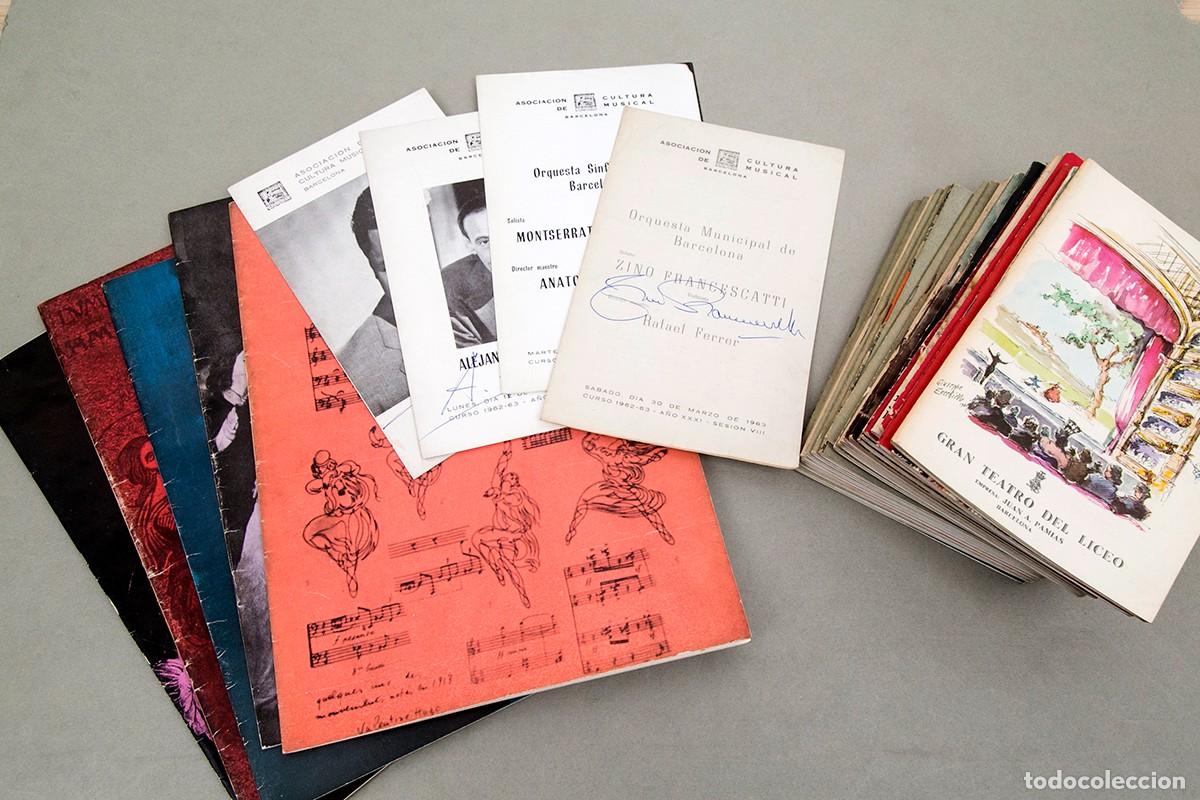 Aut&oacute;grafos de M&uacute;sica: 70 AUT&Oacute;GRAFOS - LICEO DE BARCELONA - 1960'S