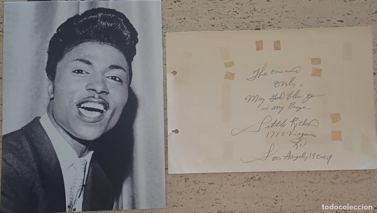 Music Autographs: FOTOGRAFIA Y AUT&Oacute;GRAFO ORIGINAL DEL CANTANTE NORTEAMERICANO , LITTLE RICHARD ( A&Ntilde;OS 50 )