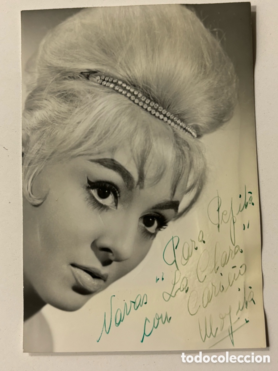 Autografi di Musica : Foto original con aut&oacute;grafo de lvedette foto Alfredo Barcelona L