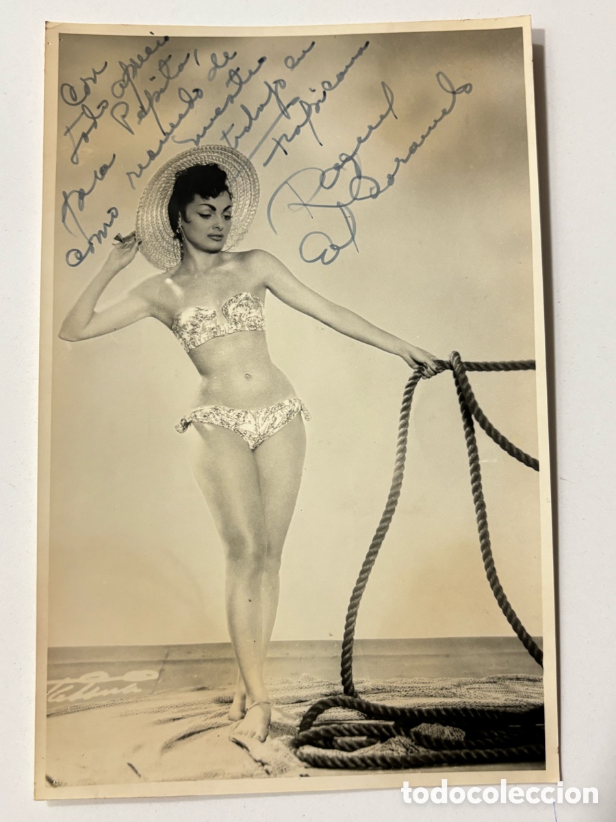 Autografi di Musica : Foto original con aut&oacute;grafo de la vedette Raquel el caramelo L