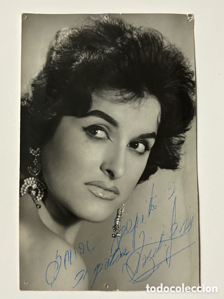 Autografi di Musica : Foto original con aut&oacute;grafo de la vedette Dorita Imperio foto Antonio Zaragoza L