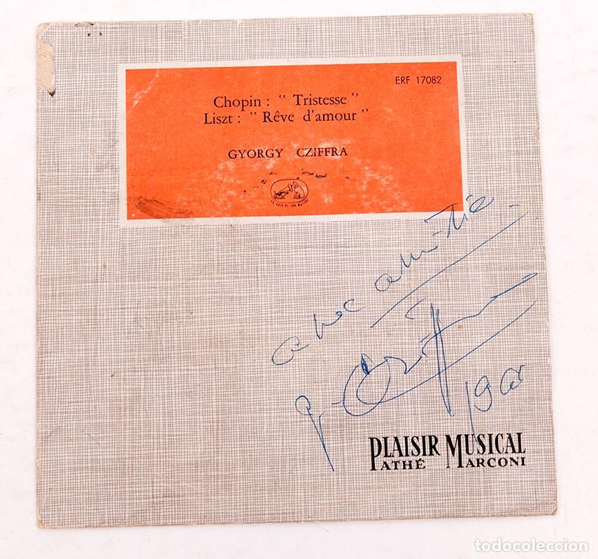 Autografi di Musica : GYORGY CZIFFRA - DISCO FIRMADO - 1959