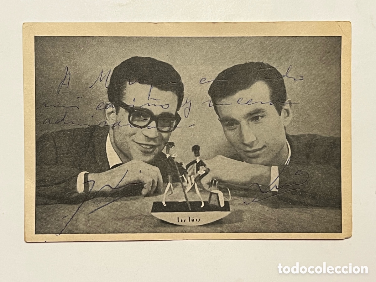 Autografi di Musica : LOS LUIS. Grupo Musical&hellip; Dedicatoria con aut&oacute;grafos.. (h.1960?)