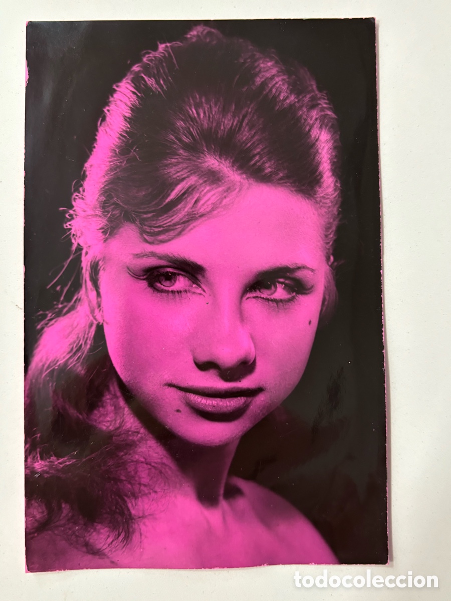 Aut&oacute;grafos Antiguos de Cantantes y M&uacute;sicos: Foto original con aut&oacute;grafo de la vedette Conchita Espa&ntilde;a foto Alcayna Barcelona L